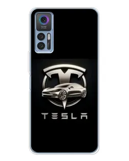 Чохол для TCL 30 Plus з картинкою «Tesla — срібне авто» Чохол для TCL 30 Plus з картинкою «Tesla — срібне авто»