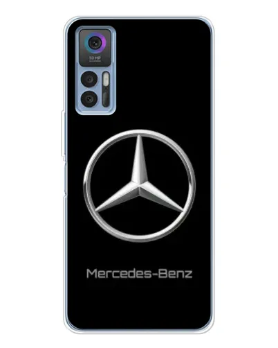 Чохол для TCL 30 Plus з картинкою «Mercedes Silver Logo»