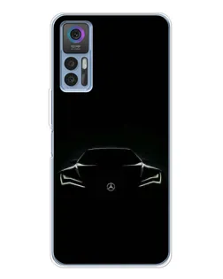Чохол для TCL 30 Plus з картинкою «Mercedes — силует авто» Чохол для TCL 30 Plus з картинкою «Mercedes — силует авто»