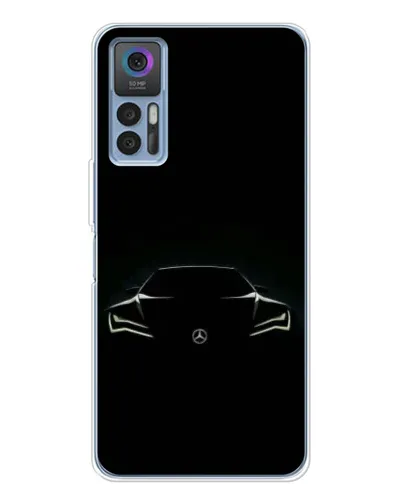 Чохол для TCL 30 Plus з картинкою «Mercedes — силует авто» Чохол для TCL 30 Plus з картинкою «Mercedes — силует авто»