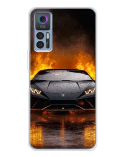 Чохол для TCL 30 Plus з картинкою «Lamborghini у вогні» Чохол для TCL 30 Plus з картинкою «Lamborghini у вогні»