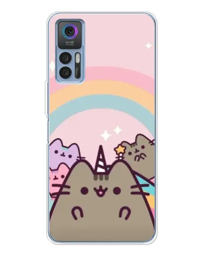 Чехол для TCL 30 Plus с картинкой «Единорог Pusheen» Чехол для TCL 30 Plus с картинкой «Единорог Pusheen»