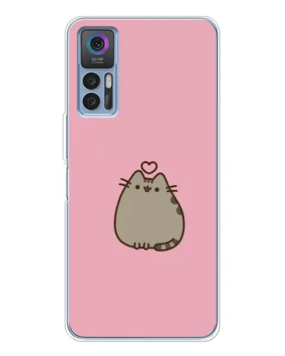 Чехол для TCL 30 Plus с картинкой «Pusheen сердце» Чехол для TCL 30 Plus с картинкой «Pusheen сердце»