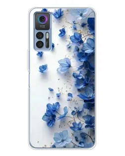 Чохол для TCL 30 Plus з картинкою «Блакитний квітковий каскад» Чохол для TCL 30 Plus з картинкою «Блакитний квітковий каскад»