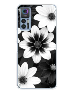 Чохол для TCL 30 Plus з картинкою «Монохромні айстри» Чохол для TCL 30 Plus з картинкою «Монохромні айстри»