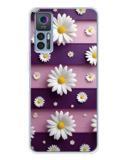 Чохол для TCL 30 Plus з картинкою «Ромашки на фіолетовому» Чохол для TCL 30 Plus з картинкою «Ромашки на фіолетовому»
