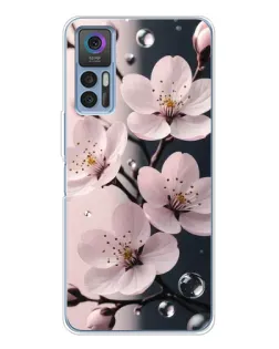 Чохол для TCL 30 Plus з картинкою «Ніжня сакура та краплі» Чохол для TCL 30 Plus з картинкою «Ніжня сакура та краплі»