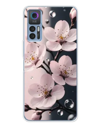 Чохол для TCL 30 Plus з картинкою «Ніжня сакура та краплі» Чохол для TCL 30 Plus з картинкою «Ніжня сакура та краплі»