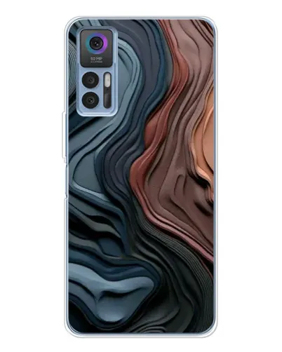 Чехол для TCL 30 Plus с картинкой «Цветные волны каньона» Чехол для TCL 30 Plus с картинкой «Цветные волны каньона»