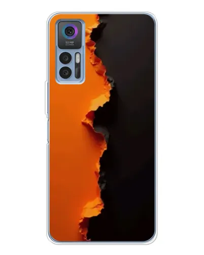 Чехол для TCL 30 Plus с картинкой «Оранжевый разлом» Чехол для TCL 30 Plus с картинкой «Оранжевый разлом»
