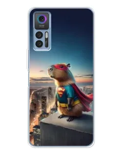 Чехол для TCL 30 Plus с картинкой «Капи-мен супергерой»