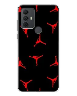 Чехол для TCL 30 SE с картинкой «Jordan Red Pattern» Чехол для TCL 30 SE с картинкой «Jordan Red Pattern»