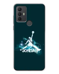 Чехол для TCL 30 SE с картинкой «Jordan Blue Fire»