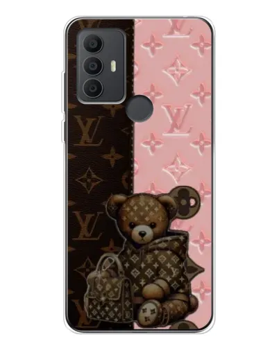 Чехол для TCL 30 SE с картинкой «Мишка в стиле LV» Чехол для TCL 30 SE с картинкой «Мишка в стиле LV»