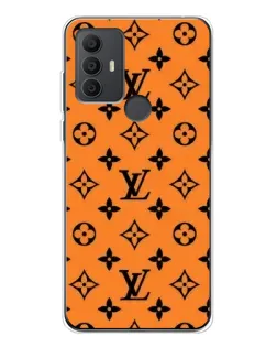 Чехол для TCL 30 SE с картинкой «Оранжевый стиль LV»