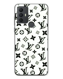 Чехол для TCL 30 SE с картинкой «Монохромный хаос LV»