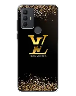 Чехол для TCL 30 SE с картинкой «LV — золотые искры»