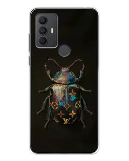 Чехол для TCL 30 SE с картинкой «LV — мраморный принт»