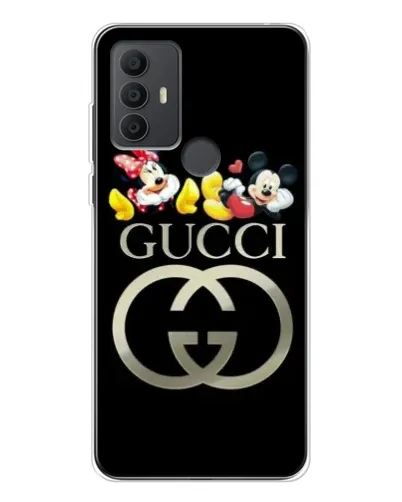 Чехол для TCL 30 SE с картинкой «Gucci — герои Disney»