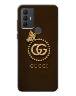 Чохол для TCL 30 SE з картинкою «Gucci — золотий метелик»
