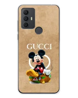Чохол для TCL 30 SE з картинкою «Міккі Маус Gucci — крафт»