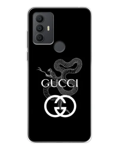 Чехол для TCL 30 SE с картинкой «Gucci — серебряная змея»
