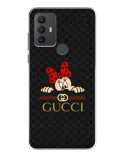 Чохол для TCL 30 SE з картинкою «Мінні Маус Gucci — чорний»