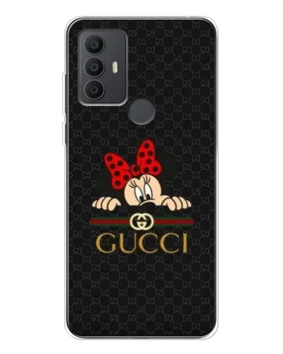 Чехол для TCL 30 SE с картинкой «Минни Маус Gucci — черный»