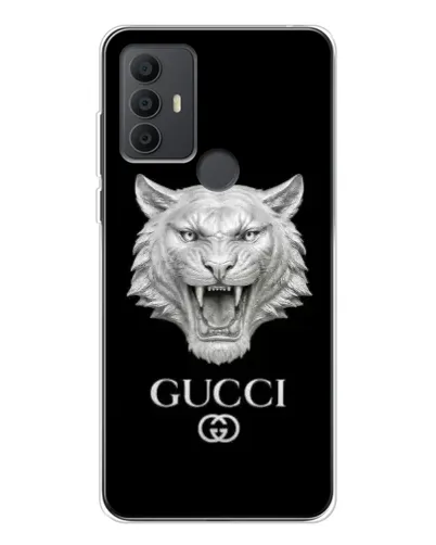 Чехол для TCL 30 SE с картинкой «Gucci — серебряный лев» Чехол для TCL 30 SE с картинкой «Gucci — серебряный лев»