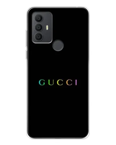 Чехол для TCL 30 SE с картинкой «Gucci — неоновый минимализм» Чехол для TCL 30 SE с картинкой «Gucci — неоновый минимализм»