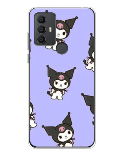 Чехол для TCL 30 SE с картинкой «Паттерн с Kuromi»