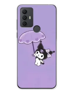 Чехол для TCL 30 SE с картинкой «Kuromi с зонтиком» Чехол для TCL 30 SE с картинкой «Kuromi с зонтиком»