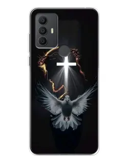 Чехол для TCL 30 SE с картинкой «Голубь и Свет»