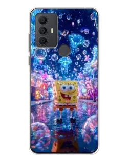 Чехол для TCL 30 SE с картинкой «Неоновый океан»