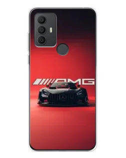 Чехол для TCL 30 SE с картинкой «Mercedes AMG — красная линия» Чехол для TCL 30 SE с картинкой «Mercedes AMG — красная линия»