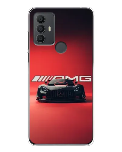 Чехол для TCL 30 SE с картинкой «Mercedes AMG — красная линия»