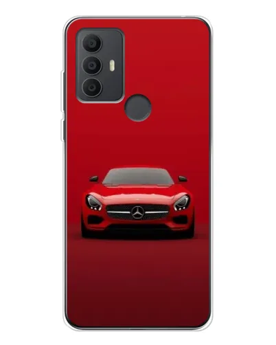 Чехол для TCL 30 SE с картинкой «Красный Mercedes AMG»