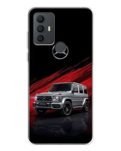 Чехол для TCL 30 SE с картинкой «Mercedes G-Class красный»