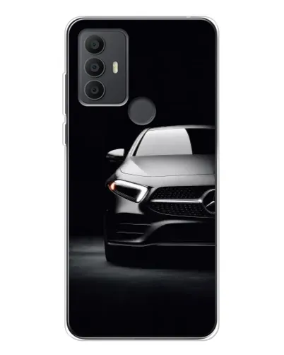 Чехол для TCL 30 SE с картинкой «Свет фар Mercedes»