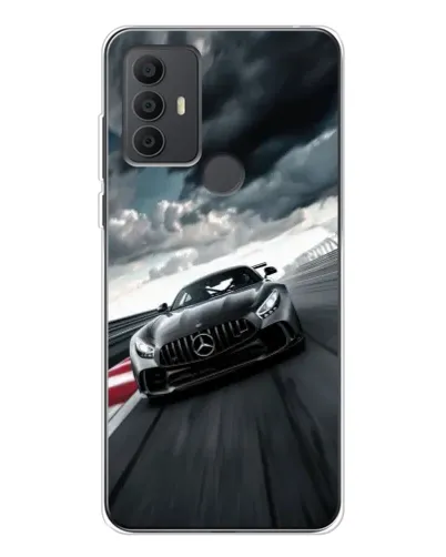 Чехол для TCL 30 SE с картинкой «Гоночный Mercedes AMG»