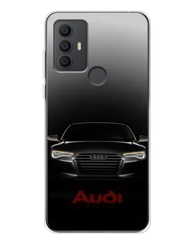 Чехол для TCL 30 SE с картинкой «Audi — градиентный контур»