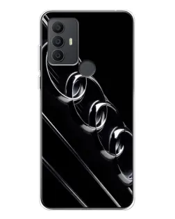 Чехол для TCL 30 SE с картинкой «Audi — абстрактные кольца»