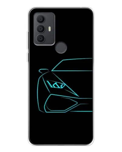 Чехол для TCL 30 SE с картинкой «Голубой силуэт Lamborghini» Чехол для TCL 30 SE с картинкой «Голубой силуэт Lamborghini»