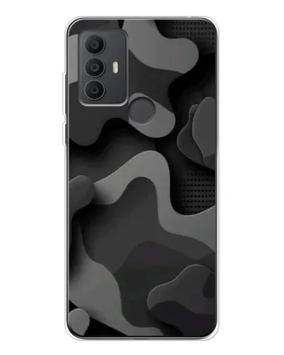 Чехол для TCL 30 SE с картинкой «Темный абстрактный камуфляж» Чехол для TCL 30 SE с картинкой «Темный абстрактный камуфляж»