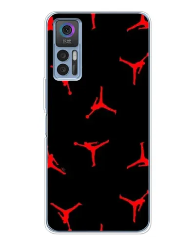 Чехол для TCL 30 с картинкой «Jordan Red Pattern» Чехол для TCL 30 с картинкой «Jordan Red Pattern»