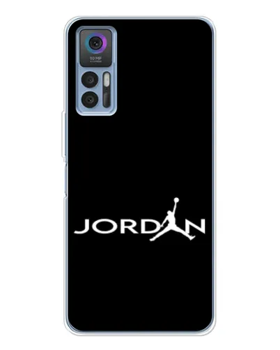 Чехол для TCL 30 с картинкой «Jordan White Logo» Чехол для TCL 30 с картинкой «Jordan White Logo»