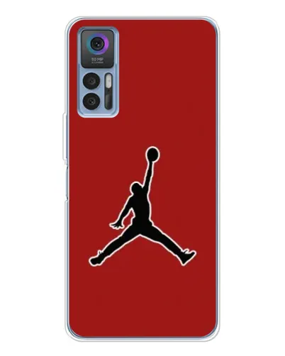 Чехол для TCL 30 с картинкой «Jordan Red Back» Чехол для TCL 30 с картинкой «Jordan Red Back»