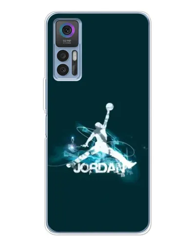 Чехол для TCL 30 с картинкой «Jordan Blue Fire» Чехол для TCL 30 с картинкой «Jordan Blue Fire»