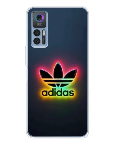 Чехол для TCL 30 с картинкой «Неоновый Adidas» Чехол для TCL 30 с картинкой «Неоновый Adidas»
