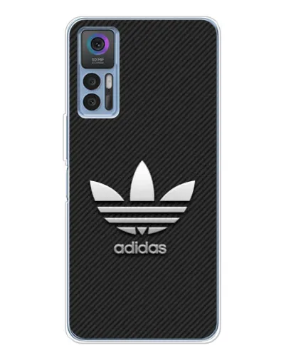 Чехол для TCL 30 с картинкой «Adidas Карбоновая текстура» Чехол для TCL 30 с картинкой «Adidas Карбоновая текстура»